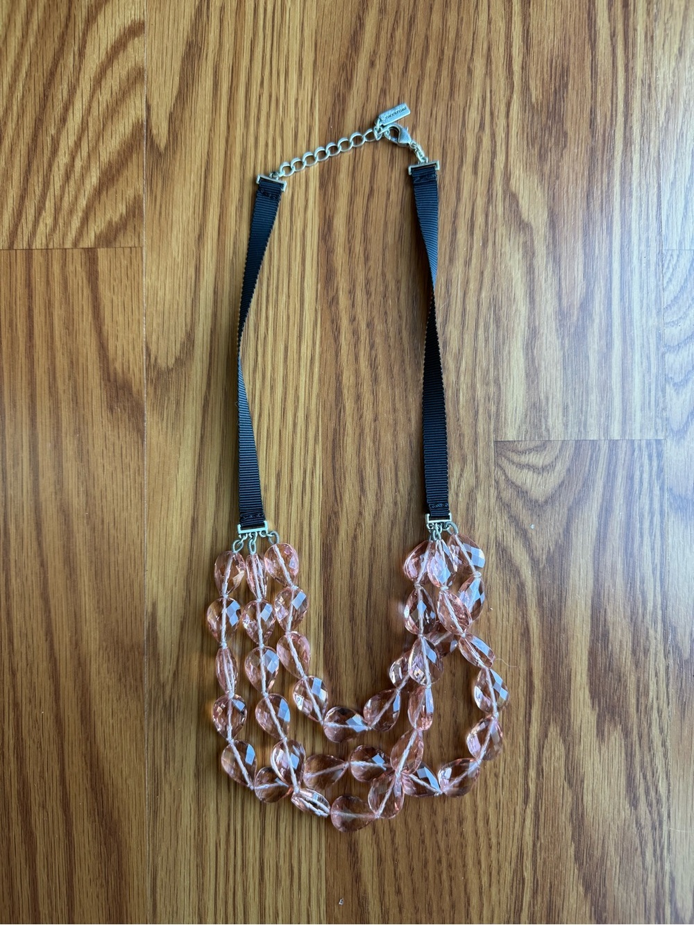 BaubleBar Pink Crystal Multi-Strand Necklace